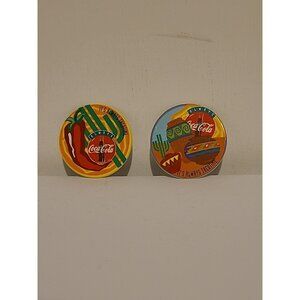 VTG Retro RARE Taco Time Canada Pogs 90s Coca-Cola Time Caps #1 #6